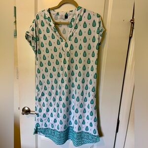 Talbots cabana short sleeved dress
